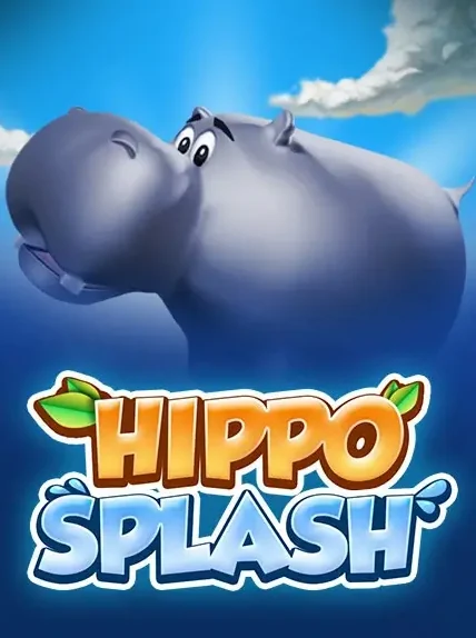 Decorative casino game artwork for Casoola: Hippo Splash